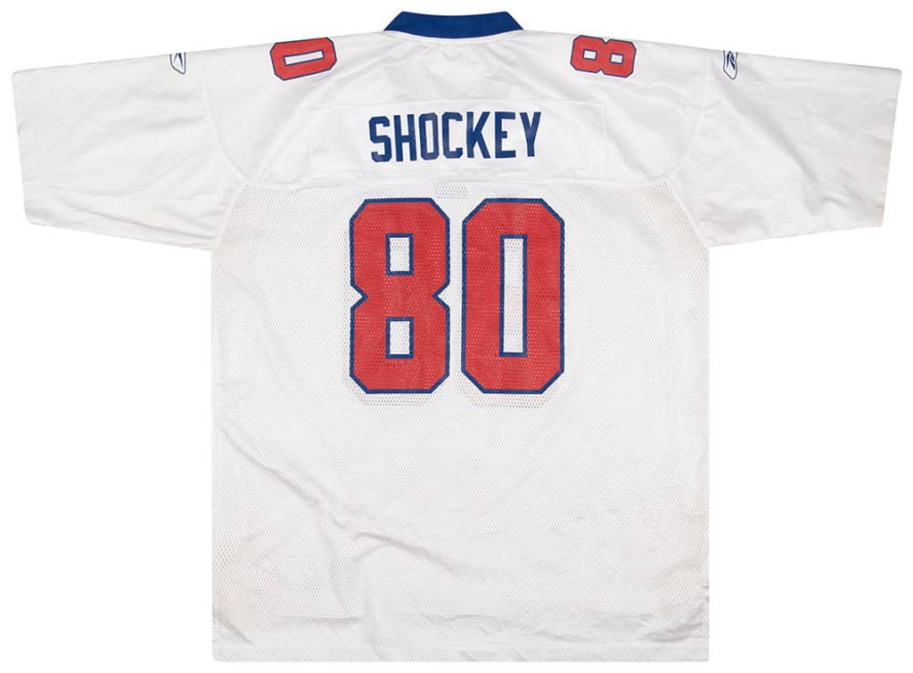 2004 New York Giants Shockey #80 Reebok On Field Jersey (Away) XXL