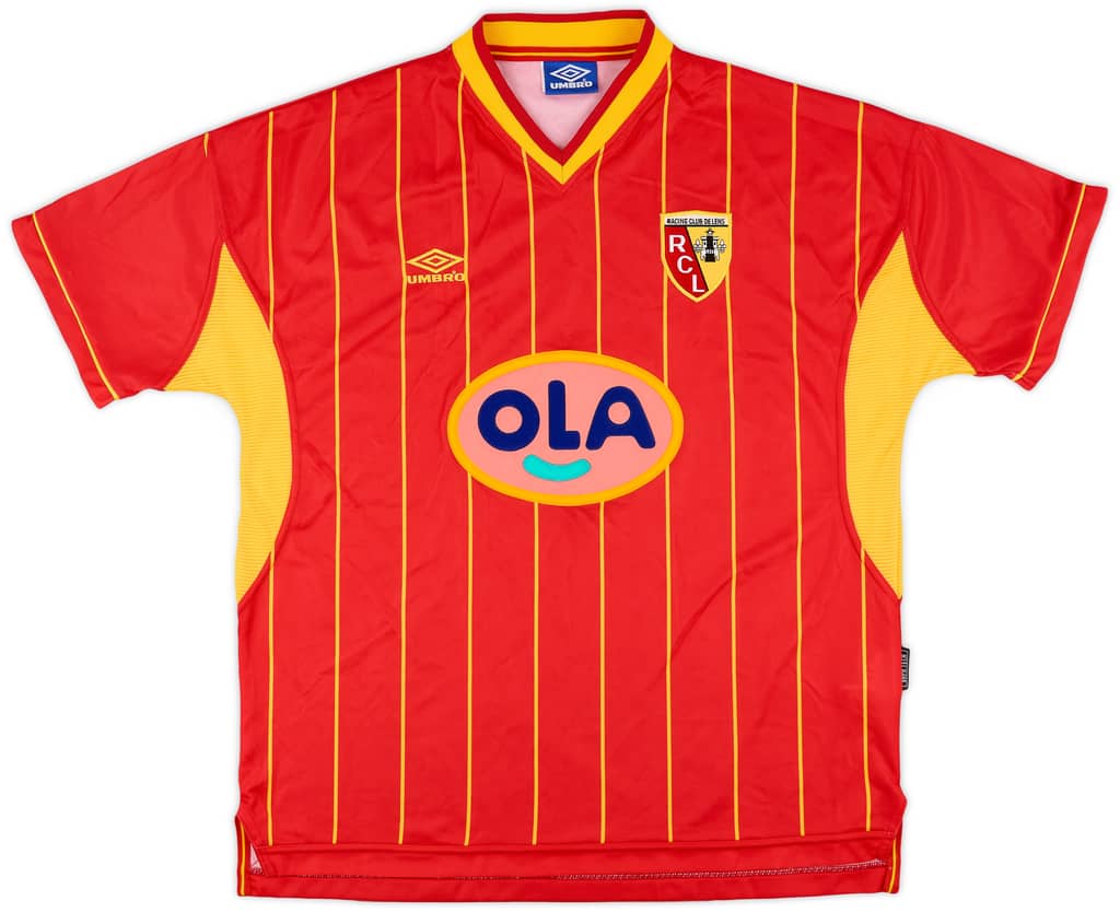 1999-00 Lens Home Shirt - 8/10 - (XXL)