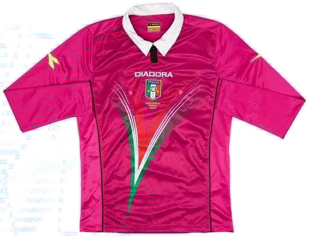 2012-13 Italy Diadora Referee L/S Shirt - 8/10 - (S)