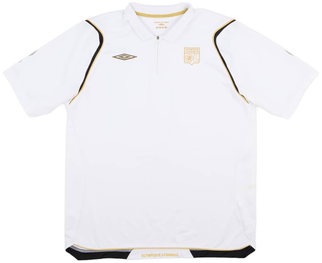 2006-07 Lyon Umbro 1/4 Zip Polo Shirt - 7/10 - (XL)