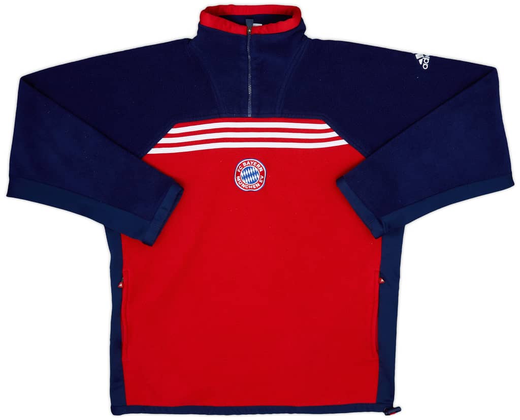 1999-01 Bayern Munich adidas 1/4 Zip Fleece Top - 8/10 - (L/XL)