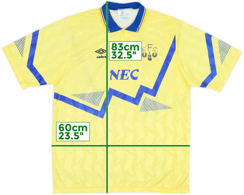 1990-92 Everton Away Shirt - 10/10 - (L)