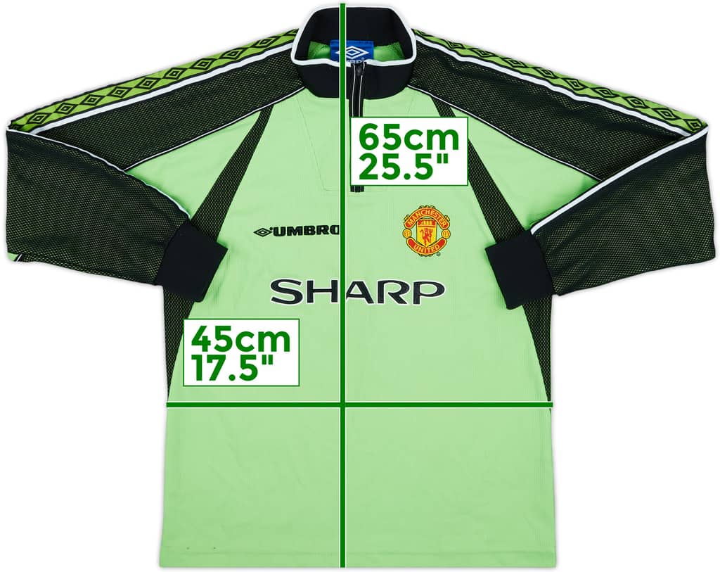 1998-99 Manchester United GK Shirt - 8/10 - (L.Boys)