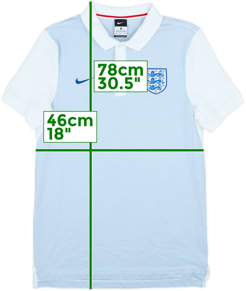2016-17 England Nike Polo Shirt - 8/10 - (M)