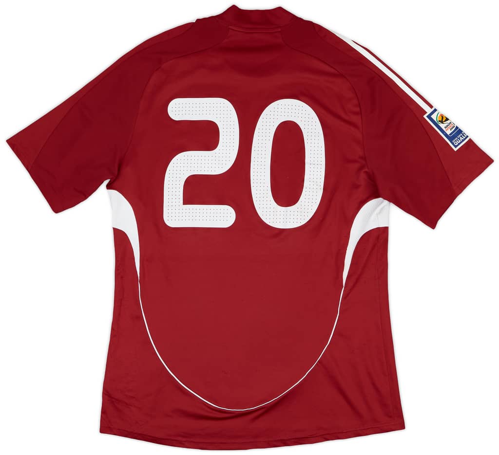2008-10 Latvia Match Issue World Cup Qualifiers Home Shirt #20