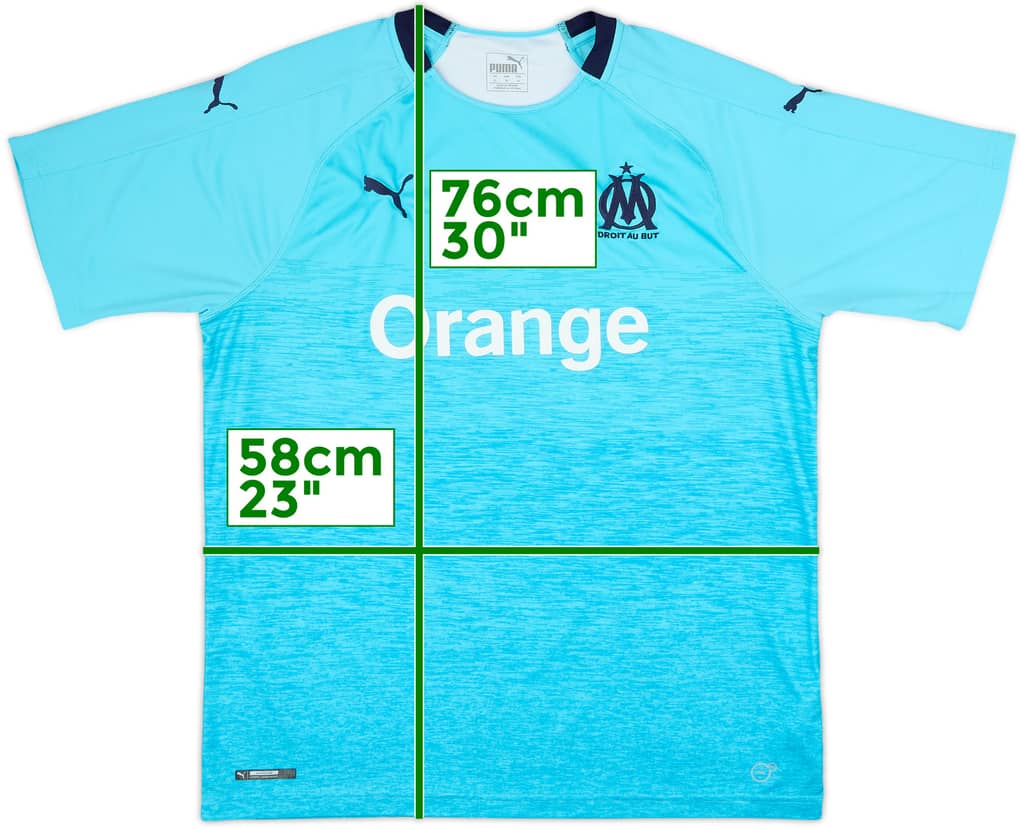 2018-19 Olympique Marseille Third Shirt - 8/10 - (XL)