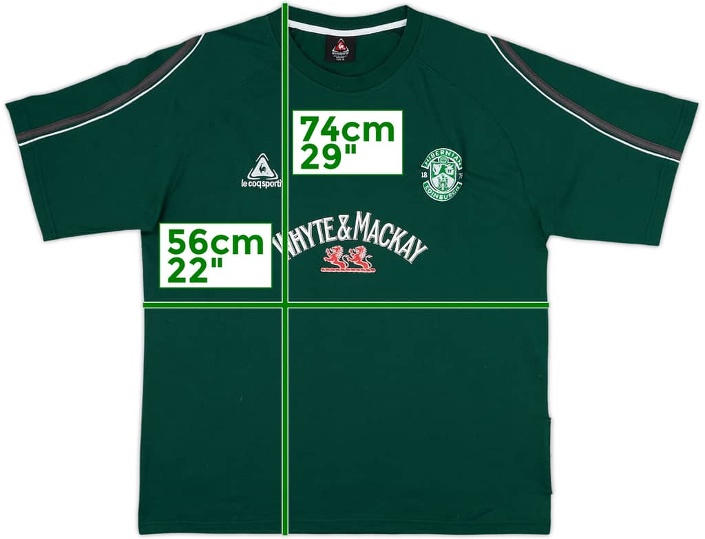 2005-06 Hibernian Le Coq Sportif Cotton Tee - 8/10 - (XL)