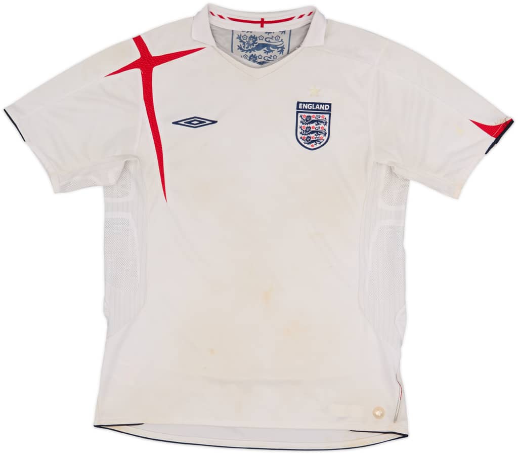 2005-07 England Home Shirt - 3/10 - (M)