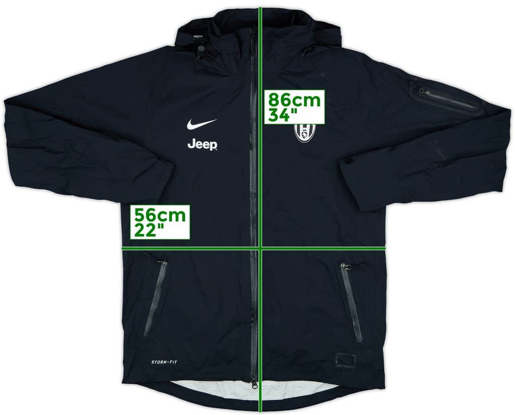 2012-13 Juventus Nike Hooded Rain Jacket - 8/10 - (M)