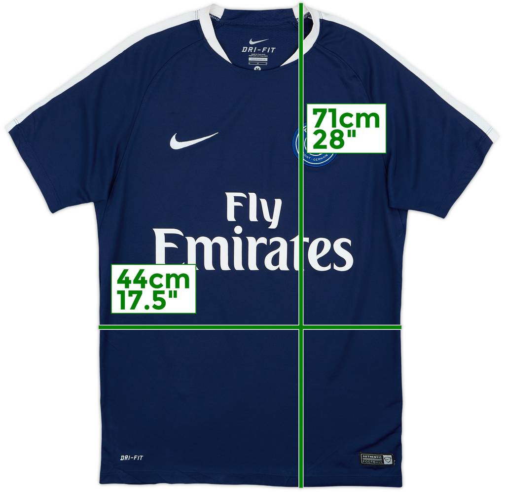 2015-16 Paris Saint-Germain Nike Training Shirt - 9/10 - (M)