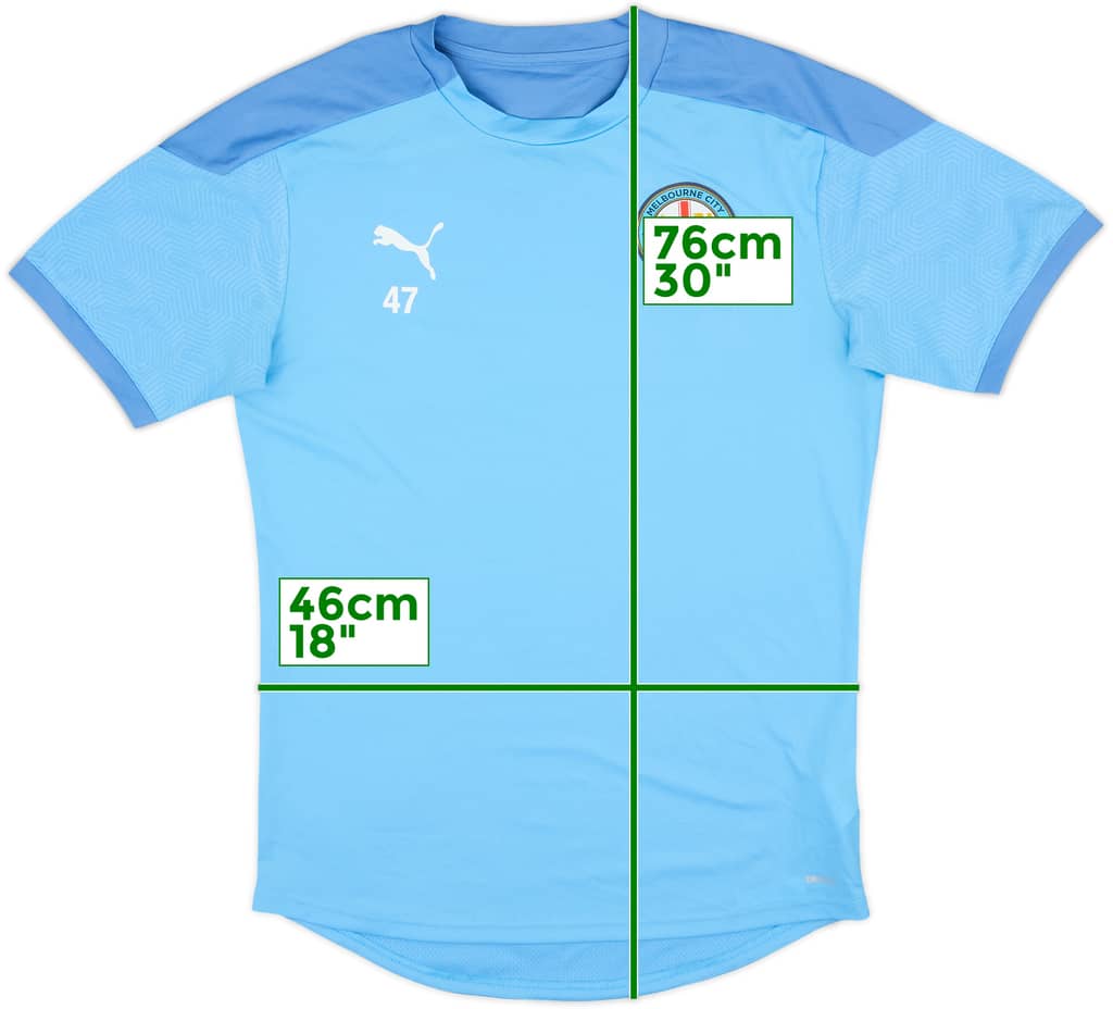 2021-22 Melbourne City Player Issue Puma Training Shirt #47 - 8/10 - (M)