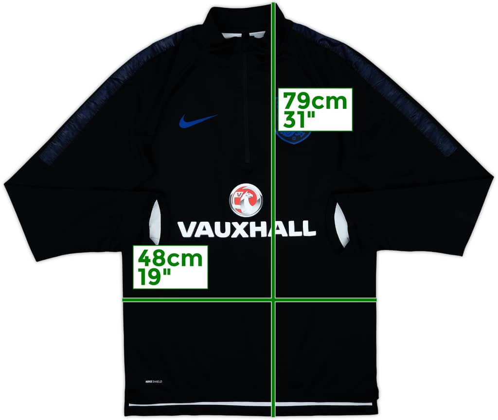 2018-19 England Nike 1/4 Zip Drill Top - 8/10 - (S)