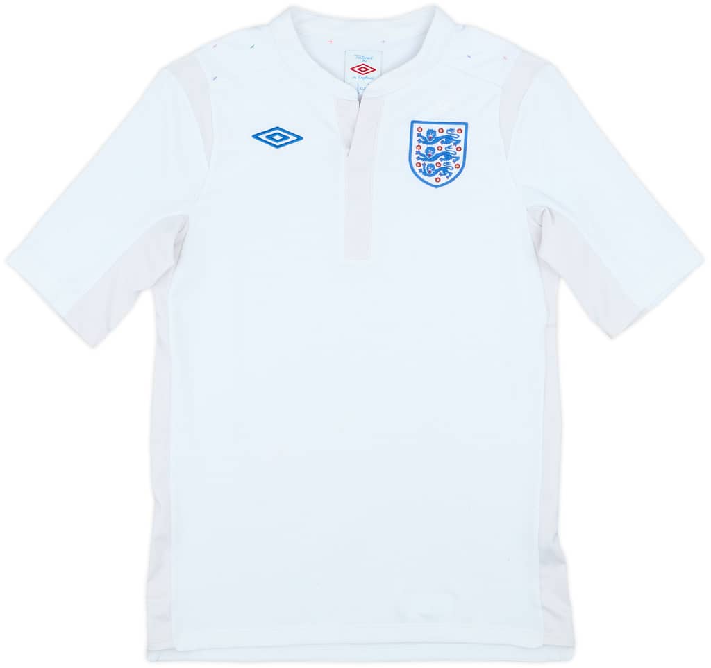 2010-11 England Home Shirt - 8/10 - (XL.Boys)