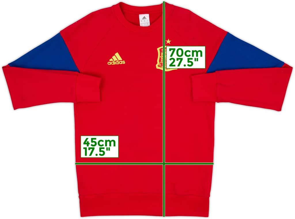 2015-16 Spain adidas Sweat Top - 10/10 - (S)