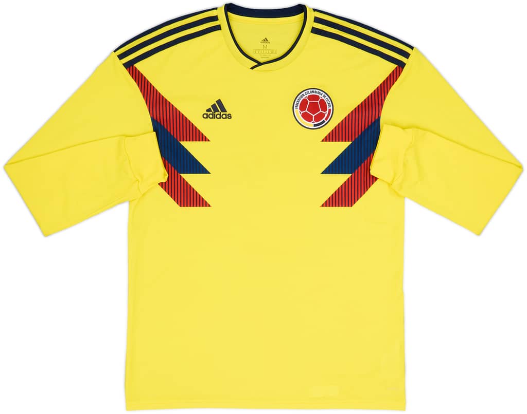 2018-19 Colombia Home L/S Shirt - 10/10 - (M)
