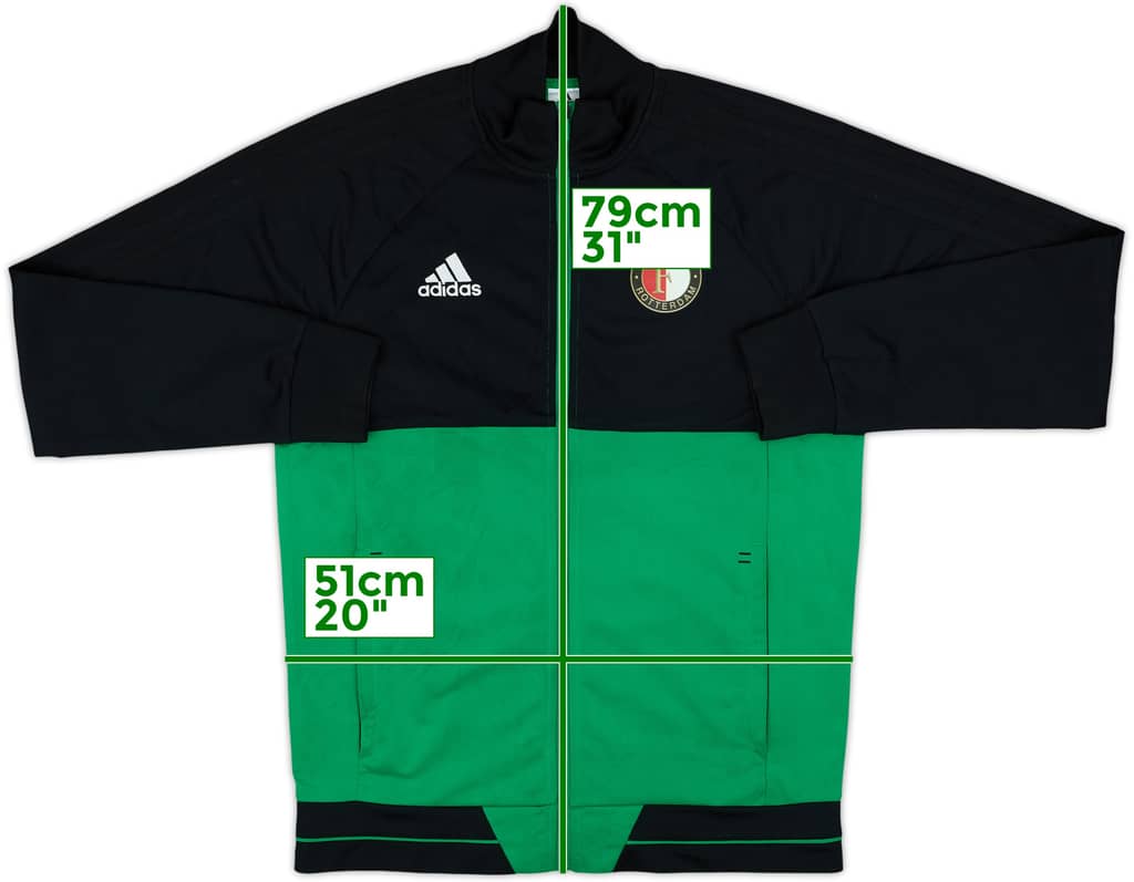 2017-18 Feyenoord adidas Track Jacket - 8/10 - (M)