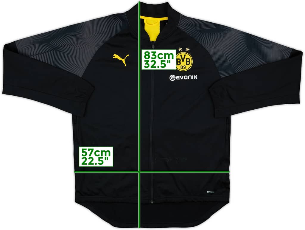 2018-19 Borussia Dortmund Puma Track Jacket - 6/10 - (L)