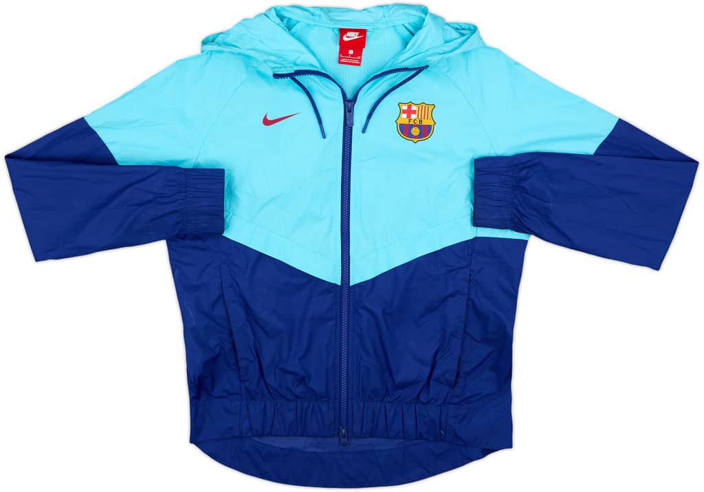 2017-18 Barcelona Nike Hooded Track Jacket - 8/10 - (S)