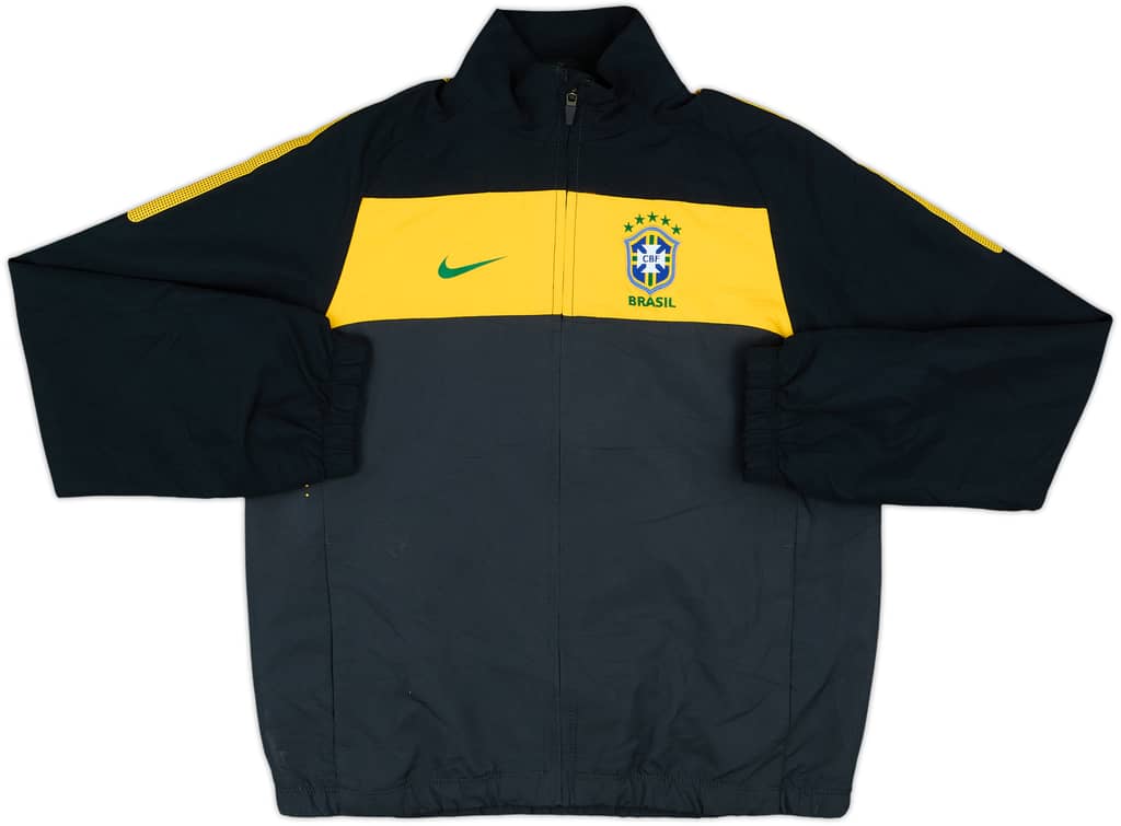 2010-11 Brazil Nike Track Jacket - 8/10 - (M.Boys)