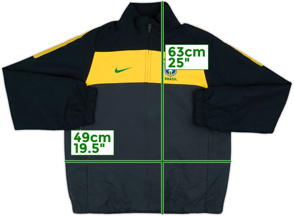 2010-11 Brazil Nike Track Jacket - 8/10 - (M.Boys)