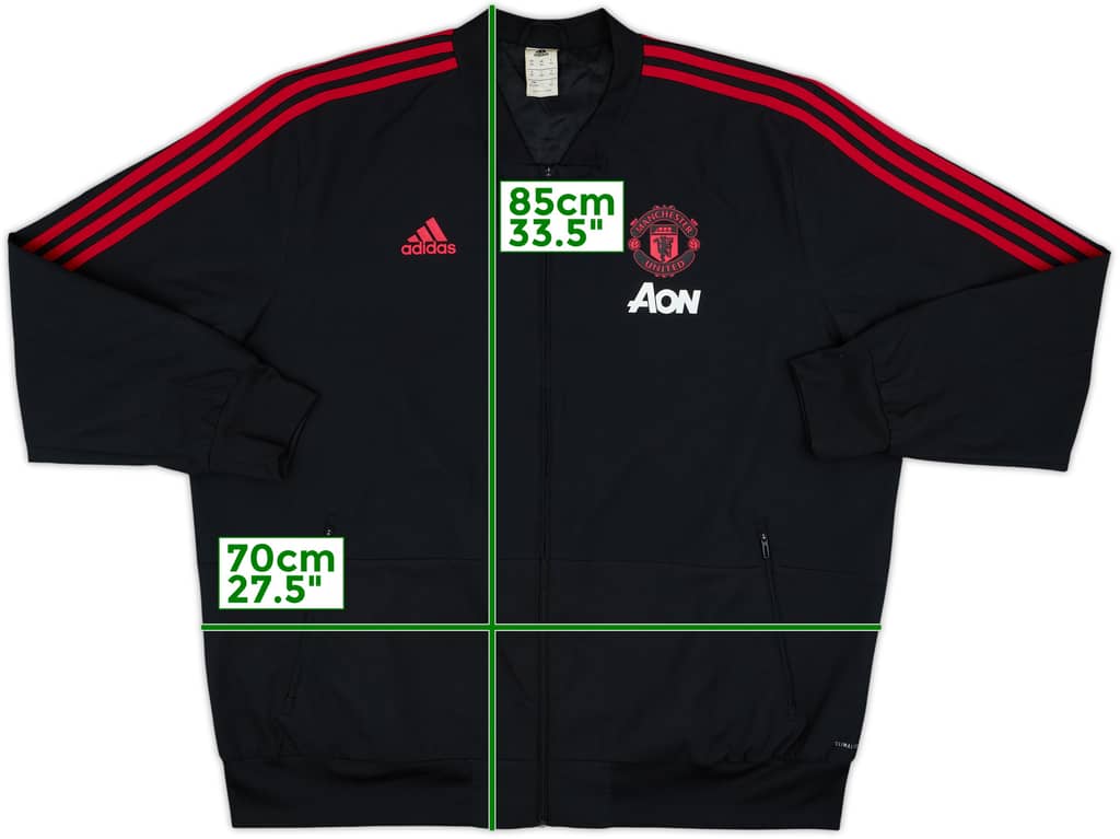 2018-19 Manchester United adidas Track Jacket - 8/10 - (3XL)