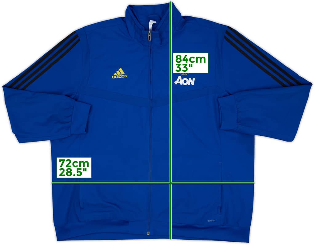 2019-20 Manchester United adidas Track Jacket - 7/10 - (3XL)