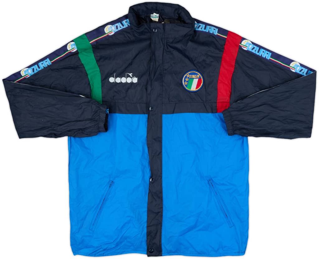 1990 Italy Diadora Hooded Rain Jacket - 8/10 - (L)