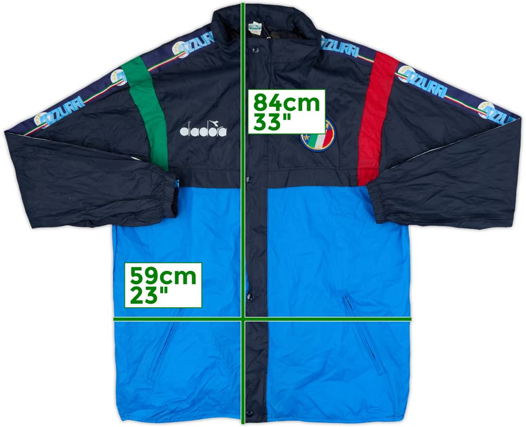 1990 Italy Diadora Hooded Rain Jacket - 8/10 - (L)