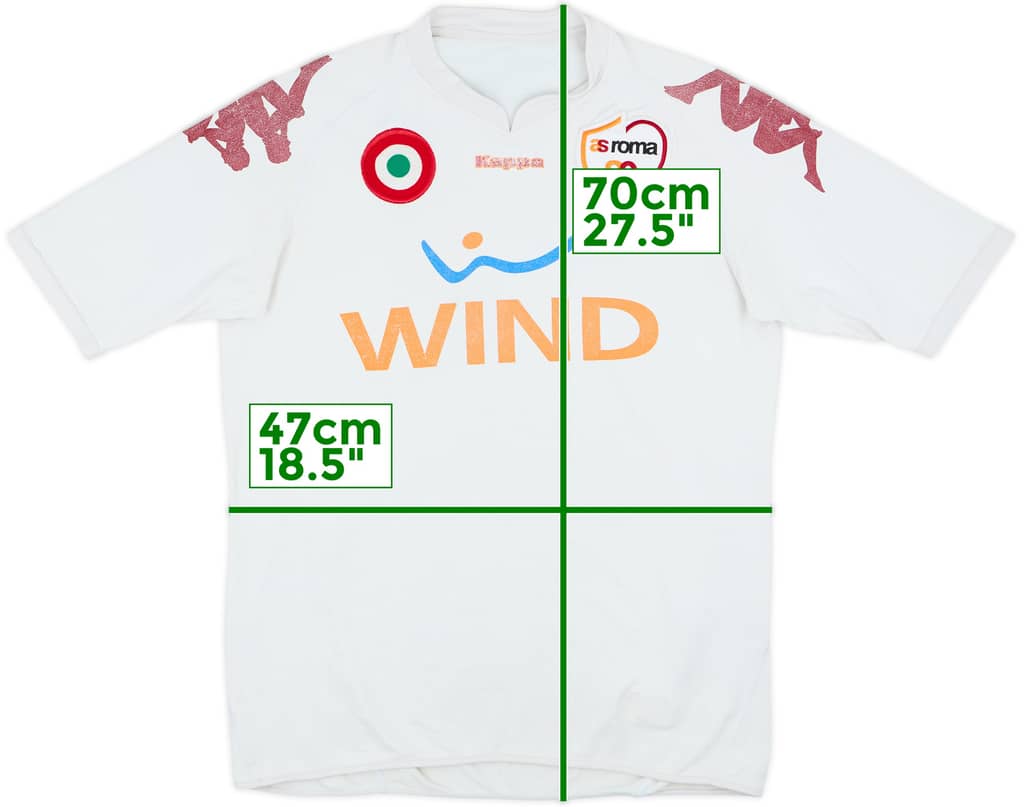 2007-08 Roma Away Shirt - 5/10 - (L)