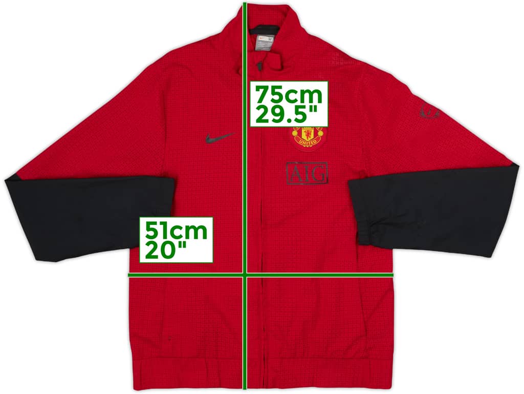 2008-09 Manchester United Nike Track Jacket - 8/10 - (M)