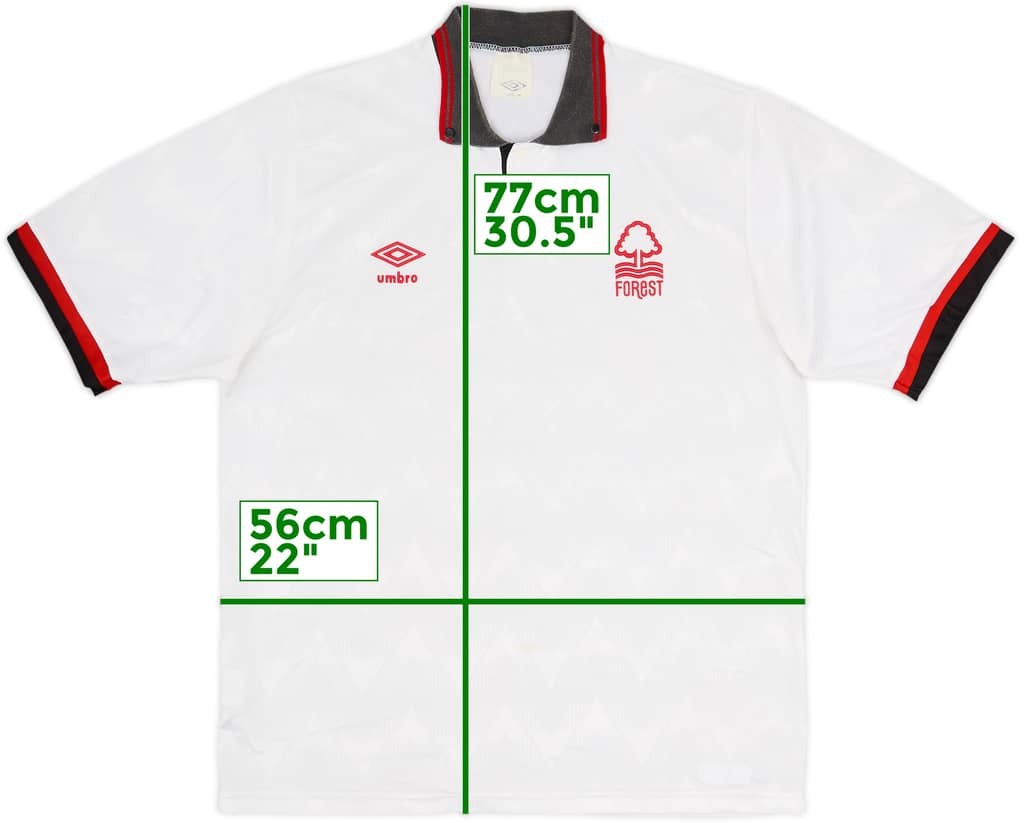 1989-91 Nottingham Forest Away Shirt - 5/10 - (L)