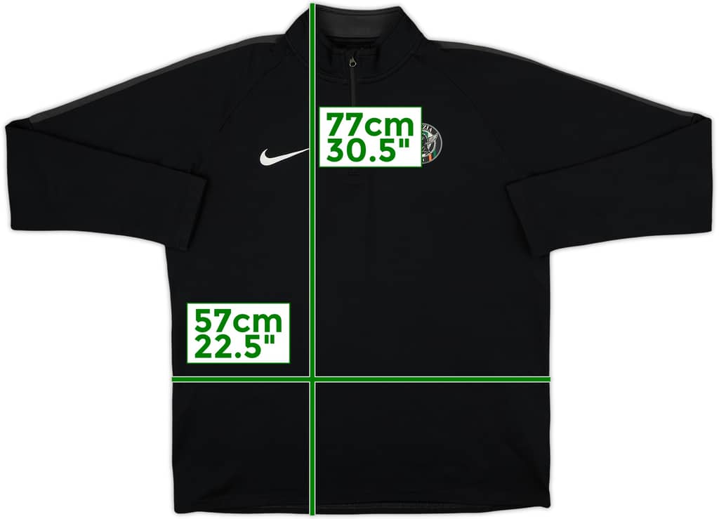 2018-19 Venezia Nike 1/4 Zip Drill Top - 7/10 - (L)