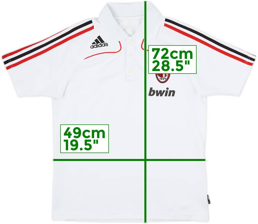 2006-07 AC Milan adidas Polo - 8/10 - (M)