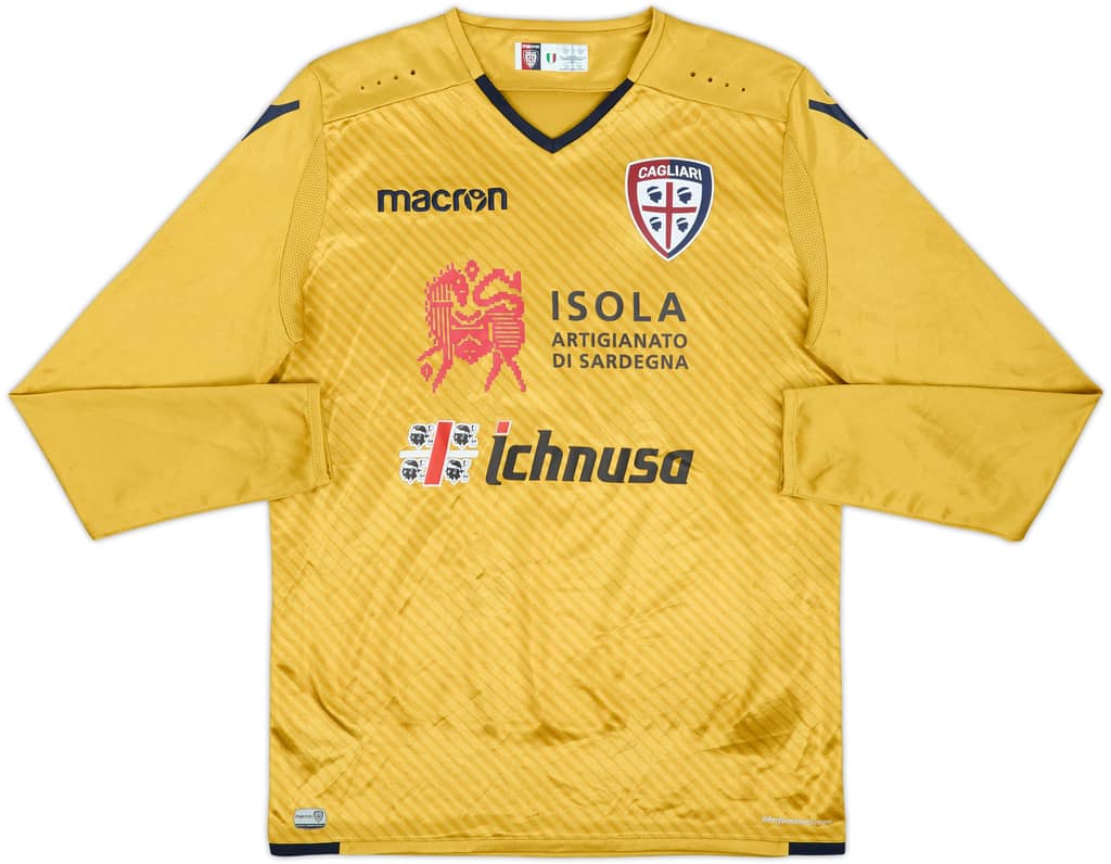 2017-18 Cagliari GK Shirt - 8/10 - (S)