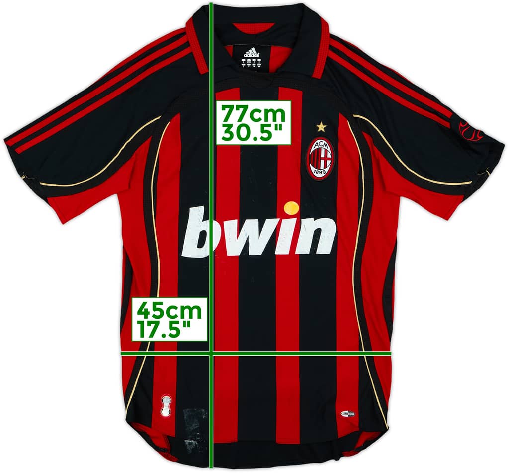 2006-07 AC Milan Home Shirt - 5/10 - (S)