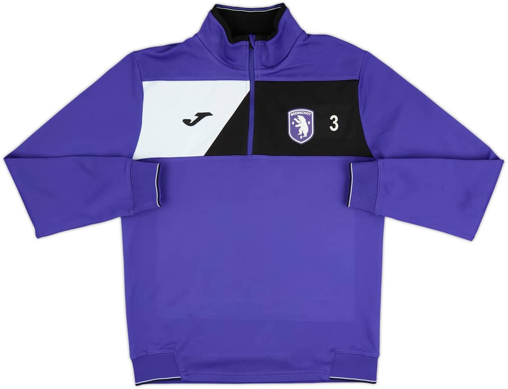 2019-20 Beerschot Player Issue Joma 1/4 Zip Drill Top #3 - 8/10 - (L)