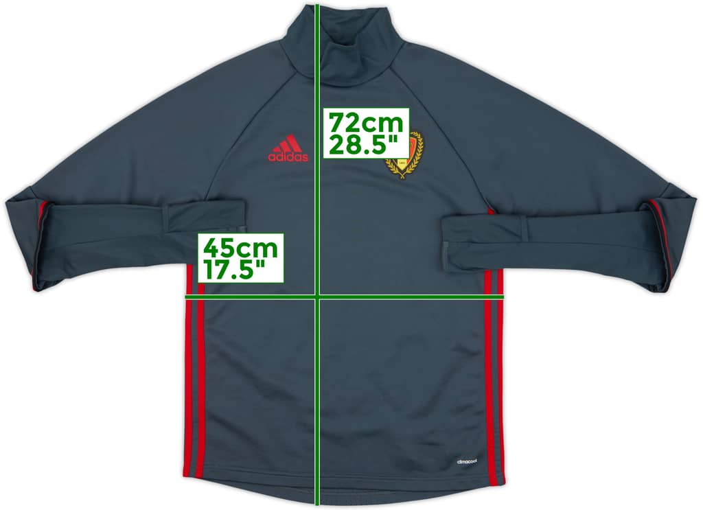 2015-16 Belgium adidas Sweat Top - 8/10 - (S)