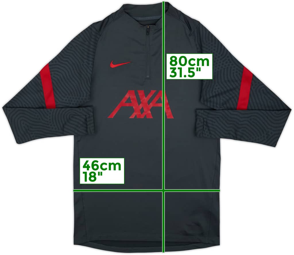2021-22 Liverpool Nike Vaporknit 1/4 Zip Drill Top - 8/10 - (S)