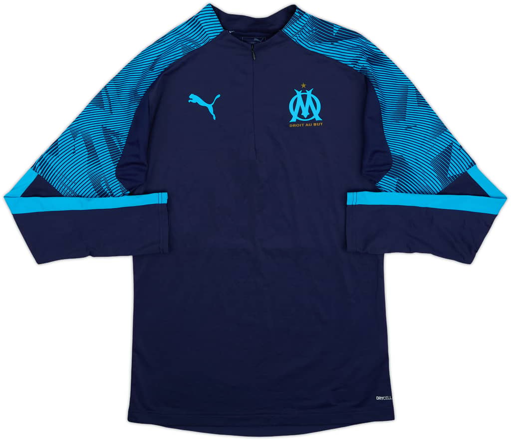 2019-20 Olympique Marseille Puma 1/4 Zip Drill Top - 10/10 - (S)
