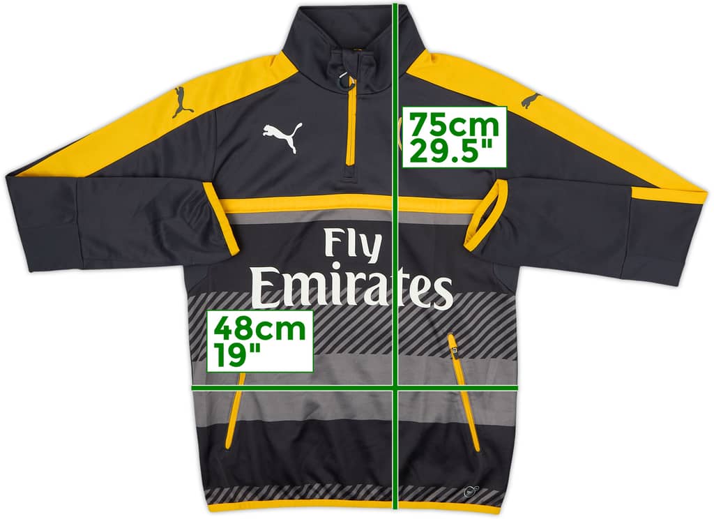 2016-17 Arsenal Puma 1/4 Zip Drill Top - 8/10 - (S)