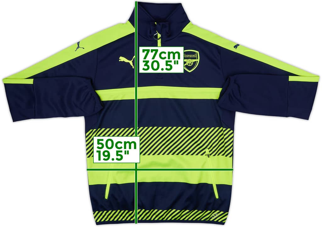 2016-17 Arsenal Puma 1/4 Zip Training Top - 8/10 - (M)