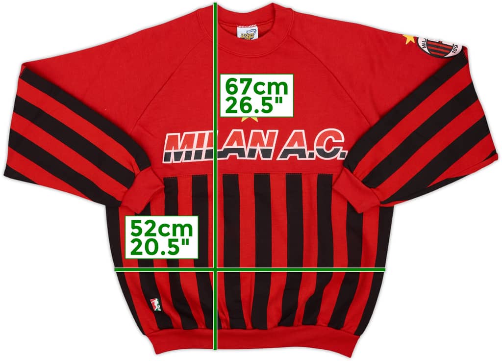 1990-91 AC Milan Le Felpe dei Grandi Club Sweat Top - 10/10 - (M)