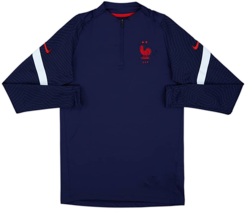 2020-21 France Nike 1/4 Zip Training Top - 7/10 - (S)