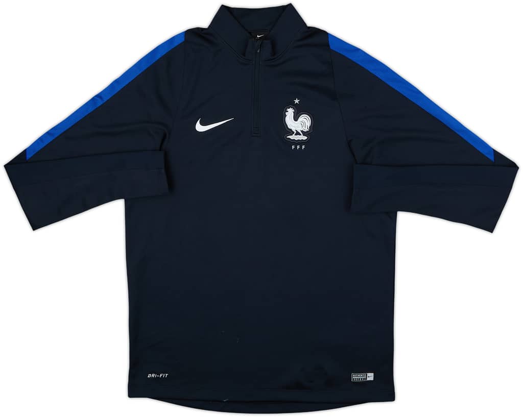 2016-17 France Nike 1/4 Zip Drill Top - 7/10 - (M)