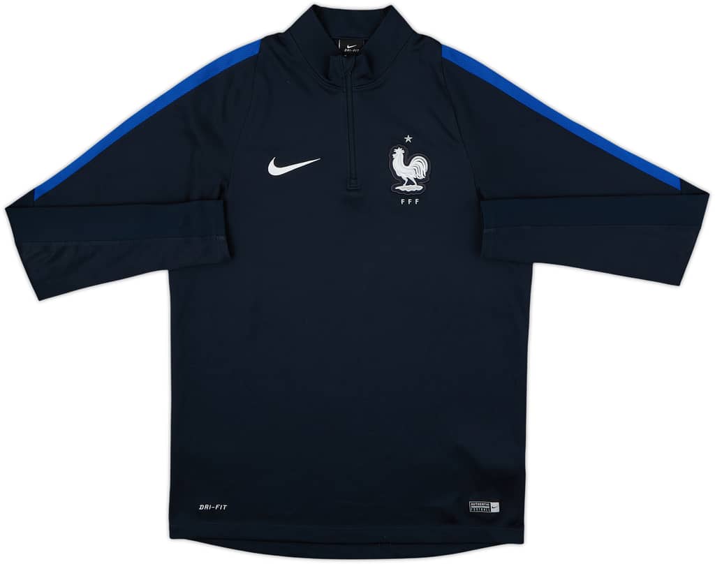 2016-17 France Nike 1/4 Zip Training Top - 8/10 - (M)