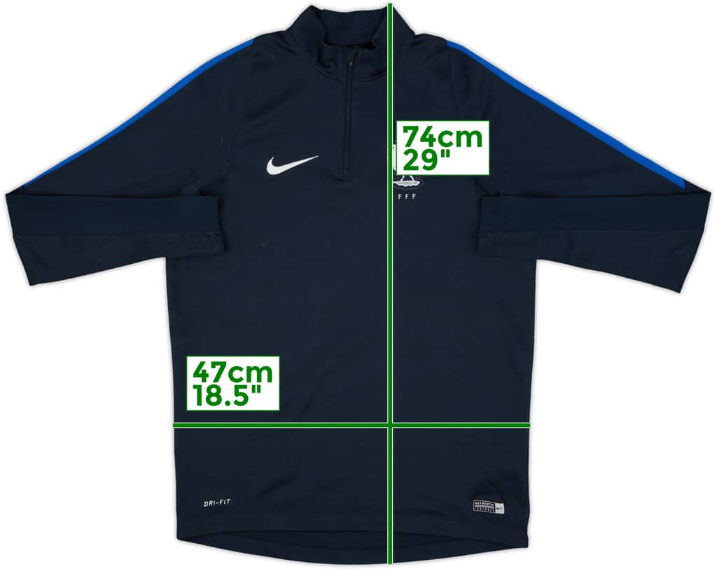 2017-18 France Nike 1/4 Zip Drill Top - 8/10 - (M)