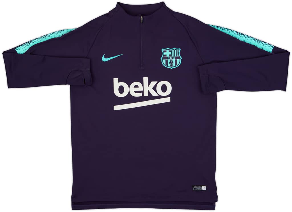 2018-19 Barcelona Nike 1/4 Zip Drill Top - 7/10 - (M)