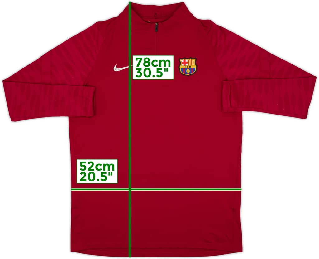 2021-22 Barcelona Nike 1/4 Zip Drill Top - 5/10 - (L)