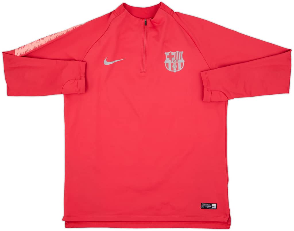 2018-19 Barcelona Nike 1/4 Zip Drill Top - 6/10 - (L)