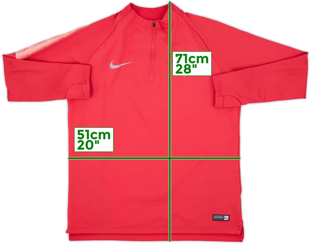 2018-19 Barcelona Nike 1/4 Zip Drill Top - 6/10 - (L)